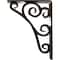 Ekena Millwork Tristan Wrought Iron Bracket, (Triple center brace), Antiqued Brass 2"W x 5 1/2"D x 8"H BKTM02X05X08TTNABS - alternate 8